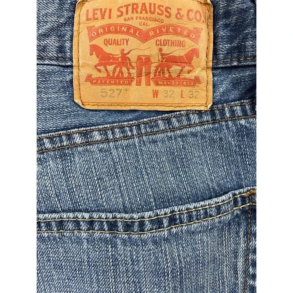 Levi's 527 Jeans Men's 32x32 (31x31) Blue Bootcut Denim Pants Med Wash Mid Rise